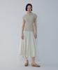 Bobeu Crinkle Ruffle Long Skirt_Ivory_7156235004