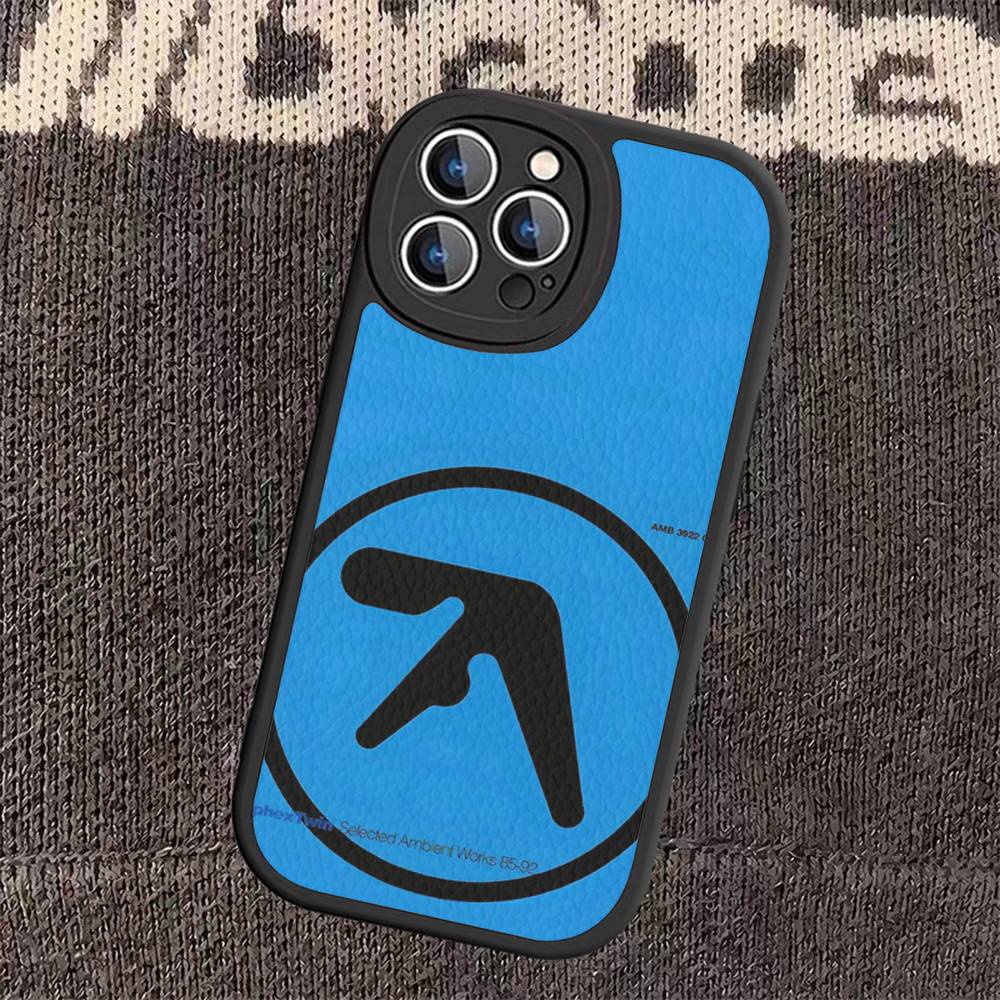 DJ A-Aphex T-Twins Leather Phone Case For iPhone 16 15 14 13 12 11 Pro Max Plus Cover