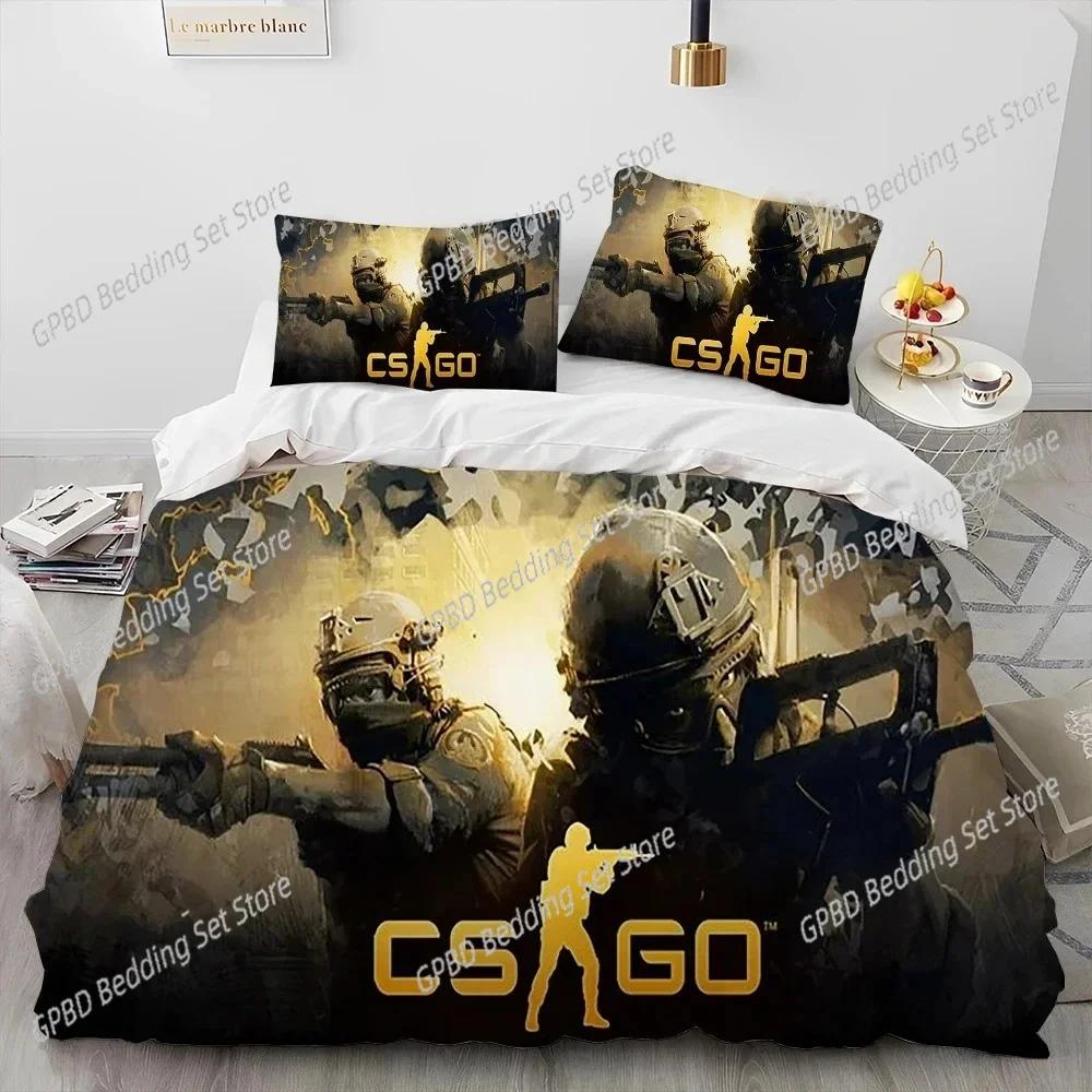 Comforter Cs Go Game Gamer Counter Strike Bedding Set Bedroom Soft Modern S Comefortable And