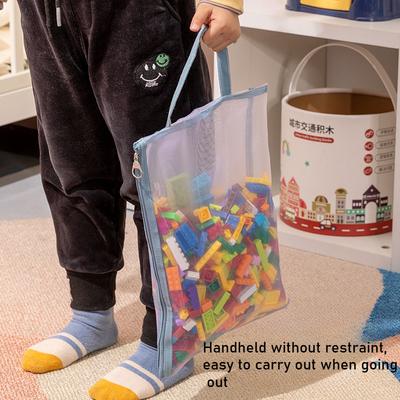 3PCS Handheld Mesh Storage Bag for Daily Necessities Portable Storage Bag for Children's Toys and Building Blocks Storage Bag