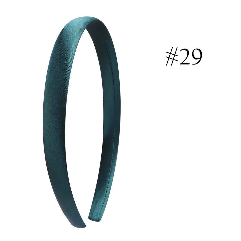 1,5 cm Einfache Stirnbänder Satin Bastelstirnband DIY Haarband Bunte Satinbezogene Stirnbänder für Mädchen Frauen