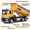1/50 Scale Tipper Truck Alloy Diecast Toy Model Dump Engineering Transport Truck Sound Light Pull Back Collection Gifts For Kids