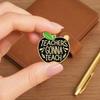 Yangyizhi Brooch Pin, Enamel Teacher-Themed Fruit Shape Lapel Lightweight Outfit Badge for Teachers Day Graduation