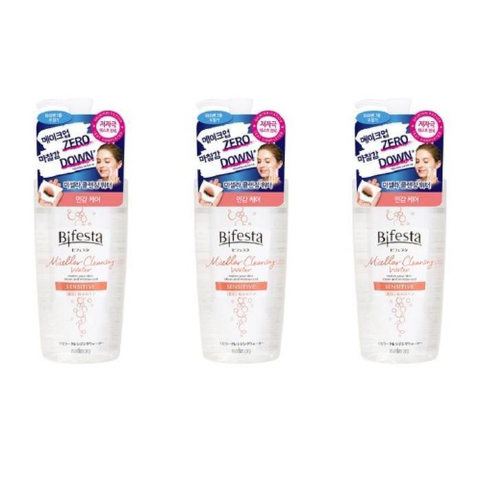 

Bifesta Gentle Micellar Cleansing Water Sensitive 400ml x 3 Face Wash Highly Moisturizing Hydrating Cleansing (39634244)