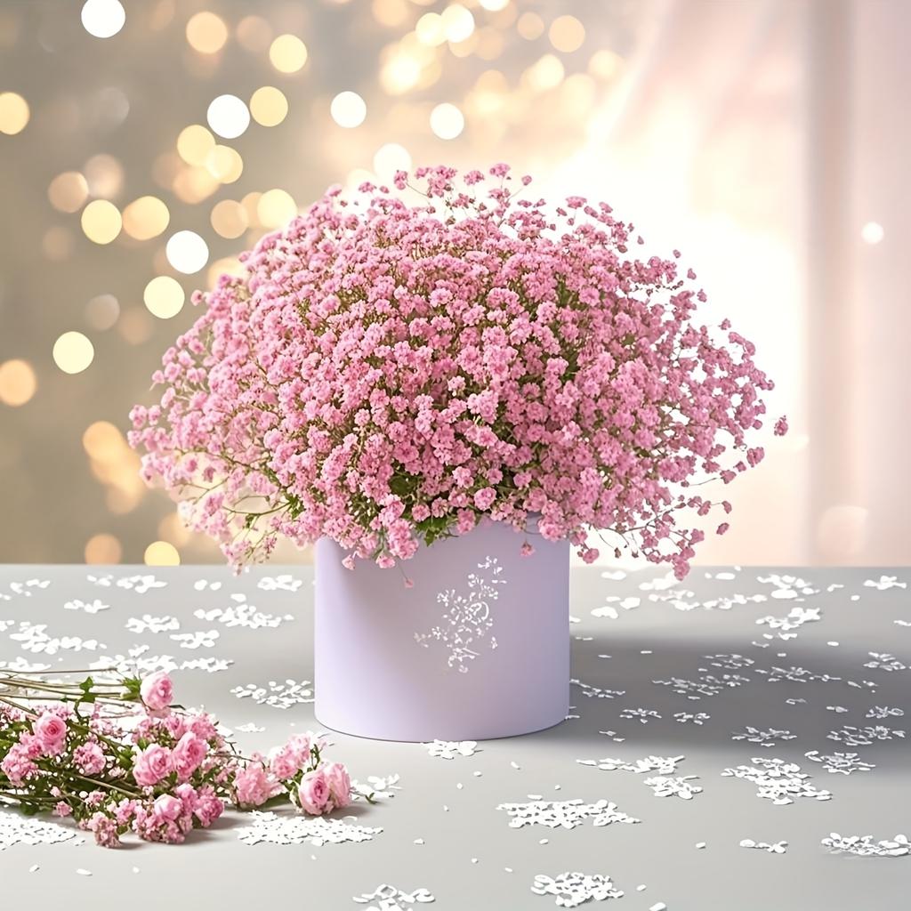 12/24pcs Plastic Artificial Gypsophila Realistic Touch Faux Flowers Wedding Home Decor DIY Craft Party Centerpiece Arrangement