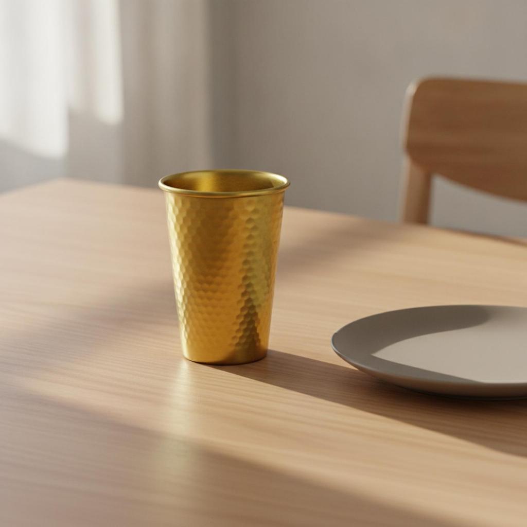 Koperkleurig Beker Lange Levensduur Tumblers Lichtgewicht voor Home Bar, Picknicks