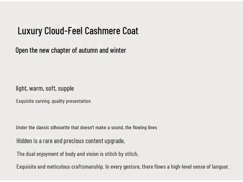 VICTORIA&VERA Women's Stand Collar Double-Faced Wool Coat