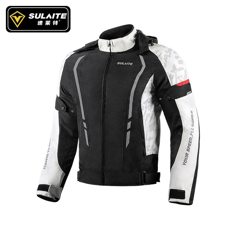Summer Motorcycle Jacket Breathable Motorbike Jacket Anti-Fall Moto Equipment Wear-Resistant Motocross Clothing Men
