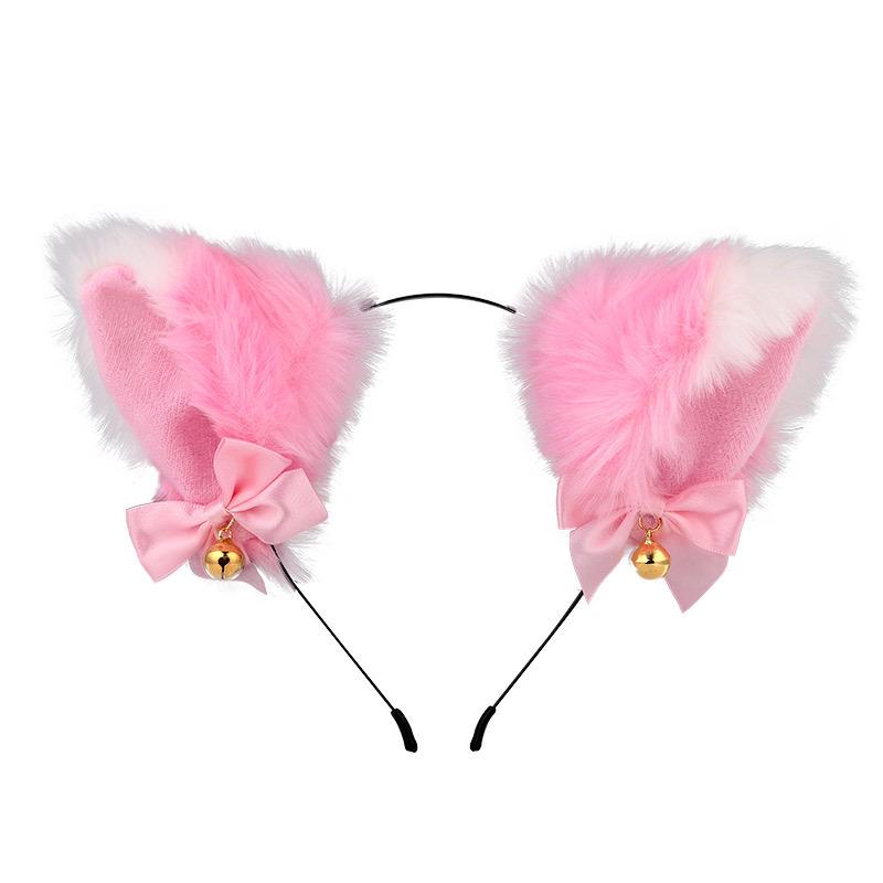 Cat Ears Bell Headband - Cosplay Catwoman Hair Accessory for Christmas & Halloween