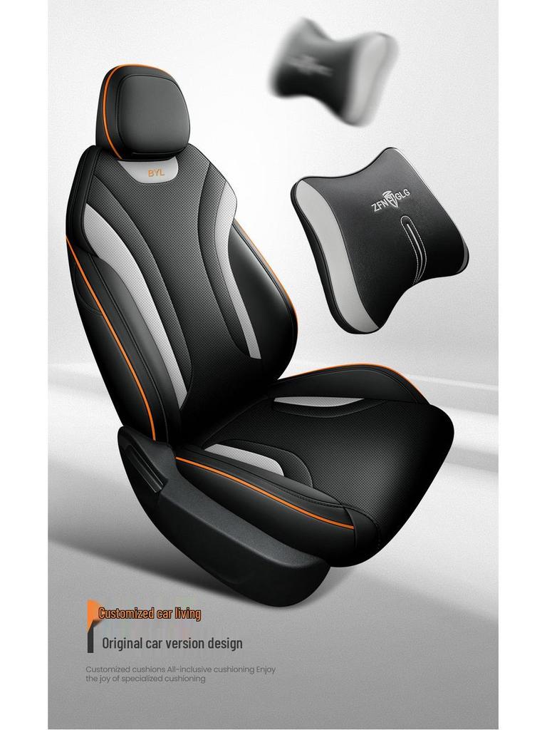 Custom Cartoon Perforated Leather Seat Covers for Geely Binyue L - Compatible with All Models