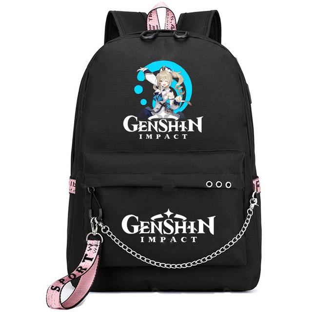 School Season Animation Student Schoolbag, Printed Peripheral Large-Capacity Backpack