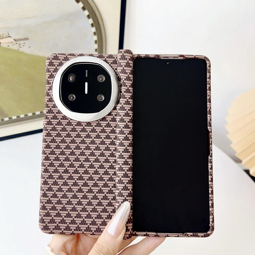 

For Huawei Mate X6 X5 X3 Magsafe Case Protective Sunset Silver River Carbon Fiber Design Mobile Phone Back Cover Huawei Mate X3