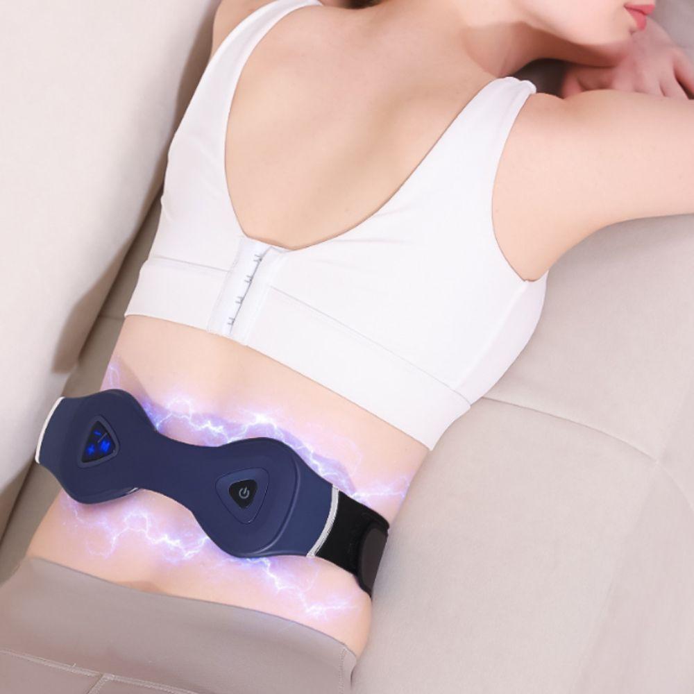 EMS Pulse Waist Support Belt Vibration Massage EMS Pulse Massager Outdoor Carry