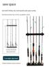 Fishing Rod Wall-Mount Display & Storage Rack, Hole-Free Design