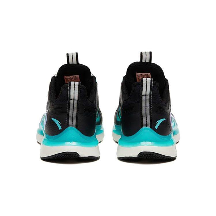 Anta Wind Chaser 5.0 Non-Slip Wear-Resistant Low-Top Running Shoes Kids Sneaker Black Green 312325516-14
