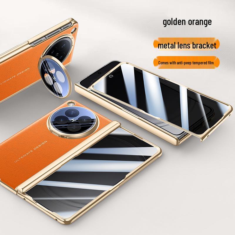 Genuine Leather OPPO Find N6 Fold Case, Full Coverage Anti-Drop Protection