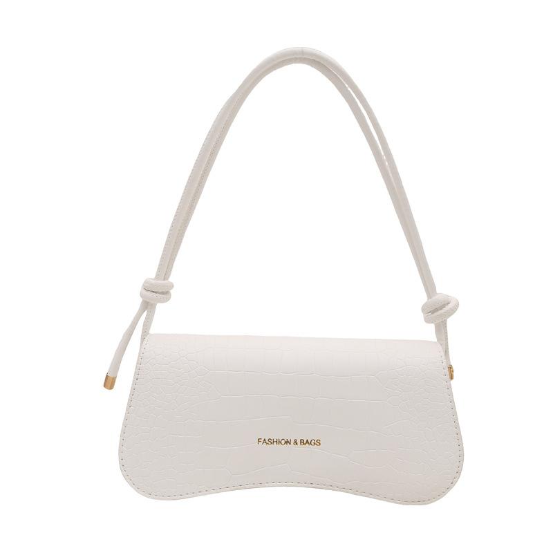 

Нишевая текстурная сумка под мышкой 2025 новая однотонная ПУ маленькая квадратная сумка для поездок на работу на плечо портативная сумка-мессенджер для девушки белый