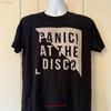 Panic At The Disco Band Tour Concert T Shirt Men S L Vintage Washed Top For Everyday Wear Fashion Versatile Designer Clothes