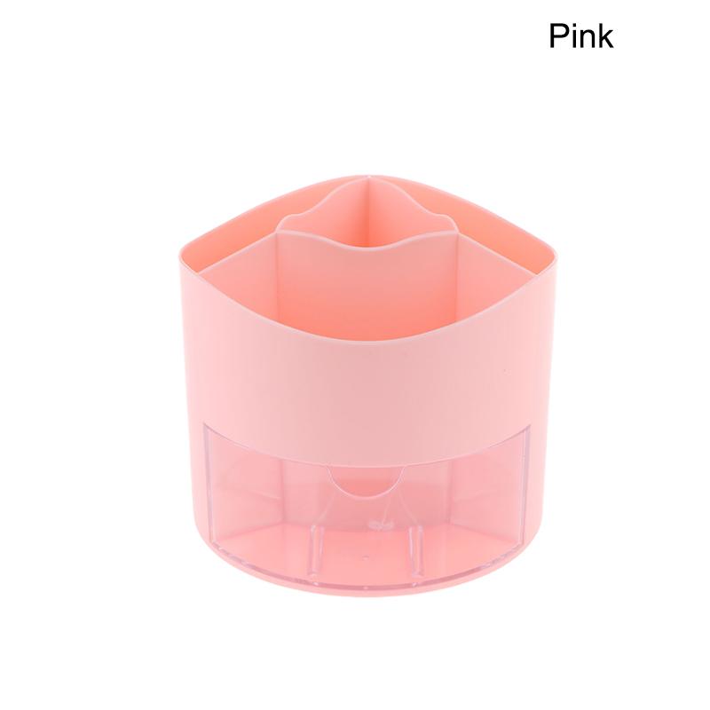 

Милый вращающийся держатель для ручек, настольный ящик, ящик для канцелярских принадлежностей, чехол, школьный офисный стол, Kawaii, коробка для хранения канцелярских принадлежностей, органайзер, наклейки розовый