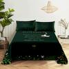 Bed Sheet Set 240x220 Christmas Tree With Pillowcase Letter Green For Single Double Beds Kids Adult 3D Bedding Texile Twin Full