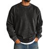 Men's Long Sleeve Drop Shoulder T-Shirt Color Neck for Casual Fall Wear