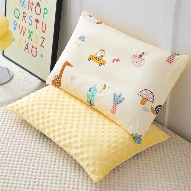 Children's Double-Sided Cartoon Cotton Bean Pillow - High Elasticity
