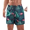 Vibrant Coconut Pattern Men Beach Shorts Lightweight Quick Dry Swim Shorts For Casual Daily Wear Beach Days And Fresh Summer