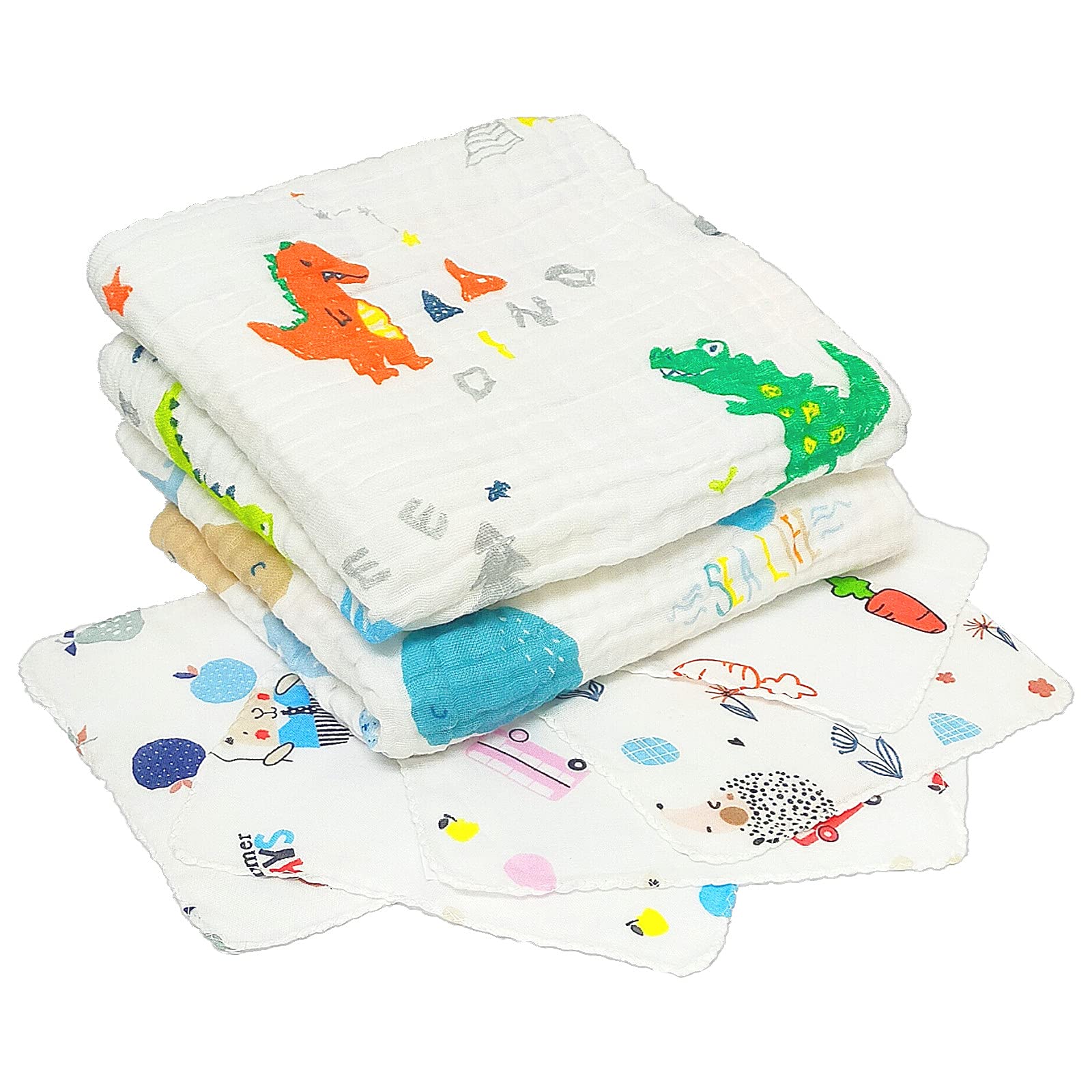 

Детское банное полотенце марлевое большое 110 x 110 Набор из 2 штук и хлопковая марлевая салфетка Набор из включает CREDIBLE Оригинальные товары x BM0283 [CREDIBLE] 6-слойный