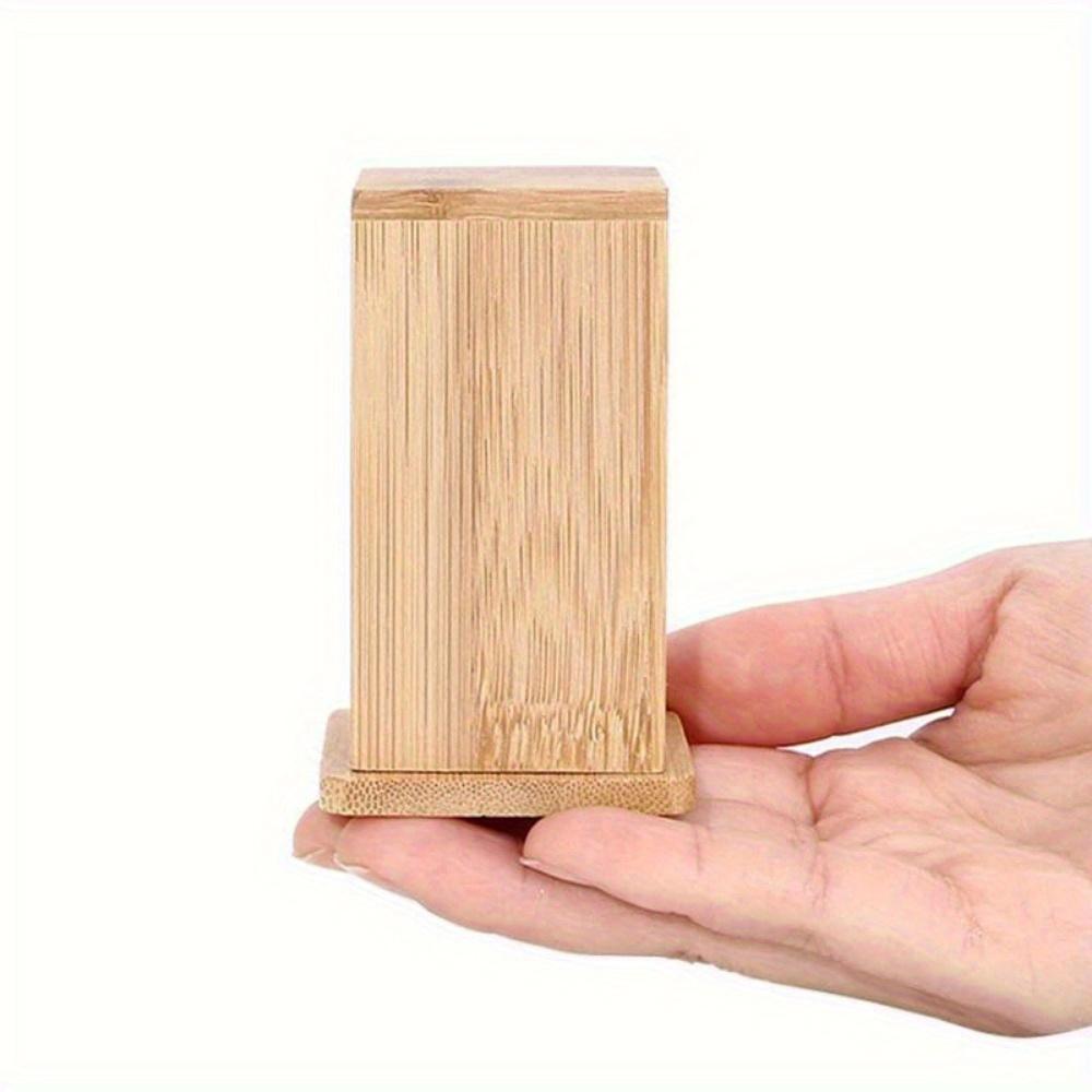 1PC Bamboo Toothpick Box with Lid Portable Household Hotel Restaurant Kitchen Tooth Pick Holders Storage Boxes Decoration Tools