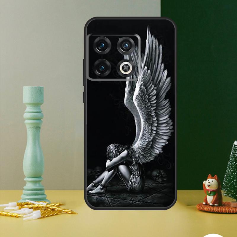 Angel Wings Heart Phone Case For OnePlus 13 12 11 9 10 Pro 13R 12R 8T 9RT 10T 10R Nord 4 CE 2 3 Lite N20 N30