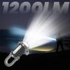 Rechargeable Keychain Flashlight Mini LED Torch Super Bright Portable Waterproof Keyring Light for Camping Hiking Emergency
