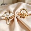 Tulip Shape Scarf Holders 4Pcs Rings for Women, Clip with Ginkgo Leaf/Seashell/Tulip/Faux Decorative Coat Belts Pearl Shell Design, Metal Buckles
