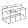 Bathroom Decor 17.8x12x10cm Bathroom Organizer Stainless Steel Rack Easy Installation Large Capacity For Skincare Products