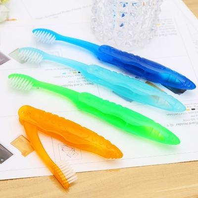 1pcs Portable Compact Fold Foldable Folding Toothbrush Travel Camping Hiking Outdoor Easy To Take Modern Design Adults