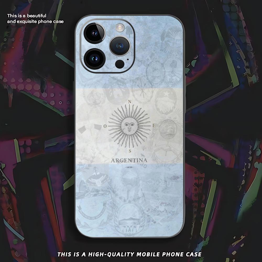 Uruguay flag ins Phone Case For iPhone 16 16e 15 14 13 12 11 XS XR Plus Mini Pro Max Soft black Shockproof Cover