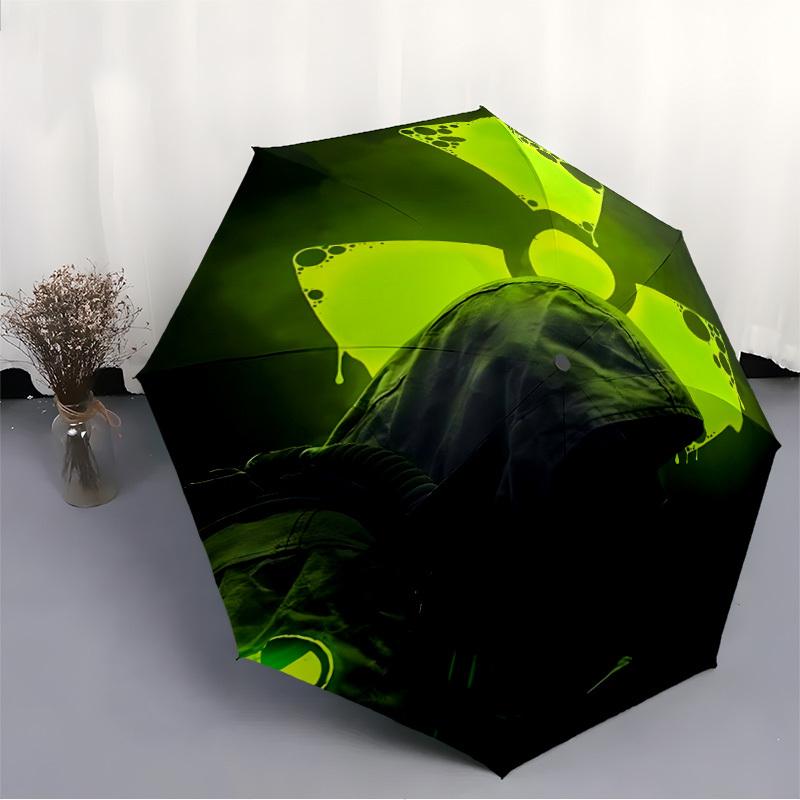 1pc Call of Duty Windproof Automatic Umbrella, Portable Folding Design, Lightweight for Women/Men242