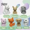 Cartoon Animal Ornament, Rabbit Fox Bear Shape Desk Ornament, Mini Size Desktop Decoration for Home Office
