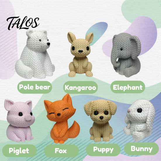 Cartoon Animal Ornament, Rabbit Fox Bear Shape Desk Ornament, Mini Size Desktop Decoration for Home Office