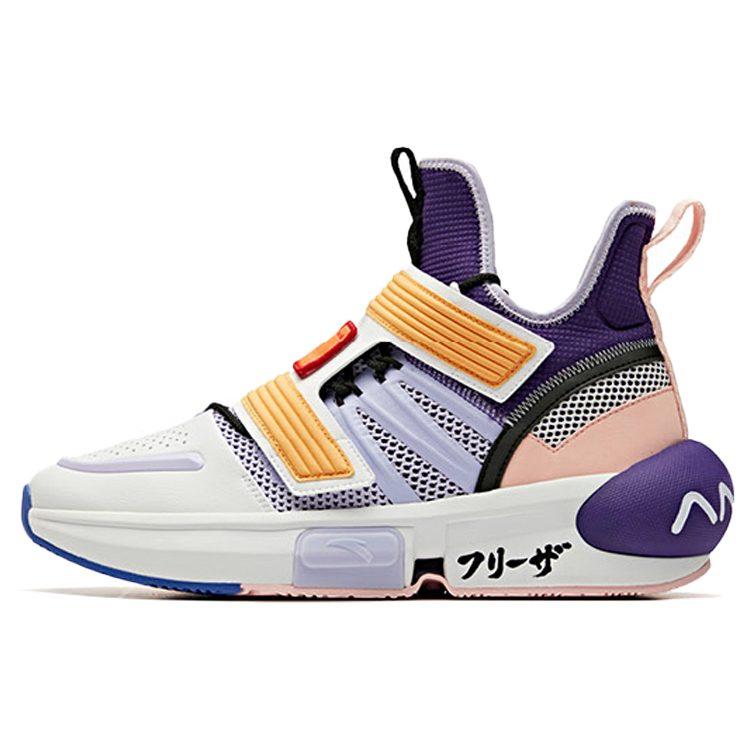 DRAGON Ball Super x Anta 'Frieza, First Form High top Basketball Shoes Men's White Purple 11941602-1