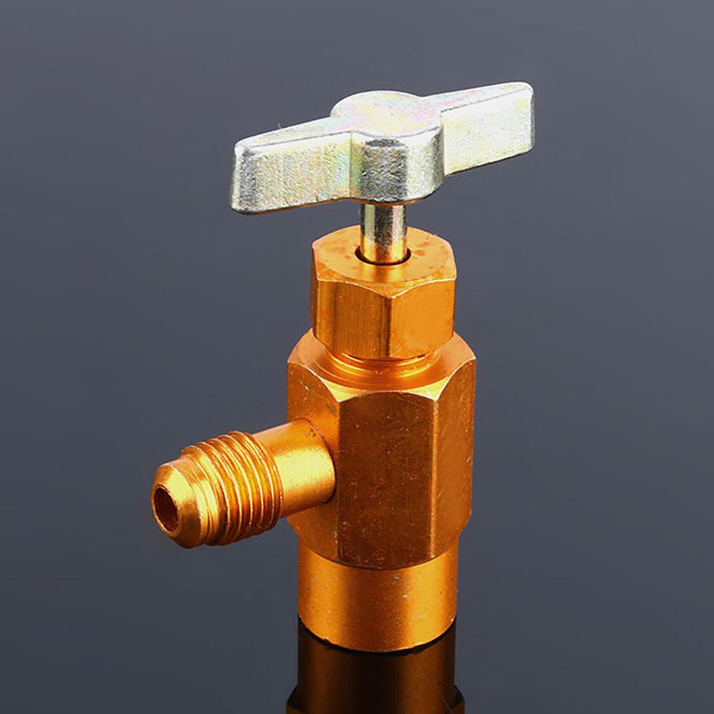 1pc AC R-134a Refrigerant Tap Can Dispensing 1/2" ACME Thread Valve M16 Thread
