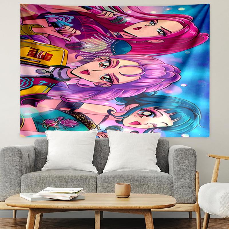 KPop Demon Hunters Print Tapestry, Lightweight Wall Hanging, for Bedroom, Dorm, Living Room, Home Art Decor - Birthday Christmas Gift for Friends