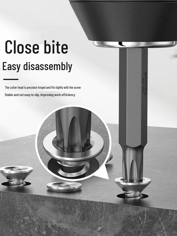 Набір магнітних біт для викруток Phillips та шлиць з S2 сталі для електричних ручних дрилів та пневматичних інструментів