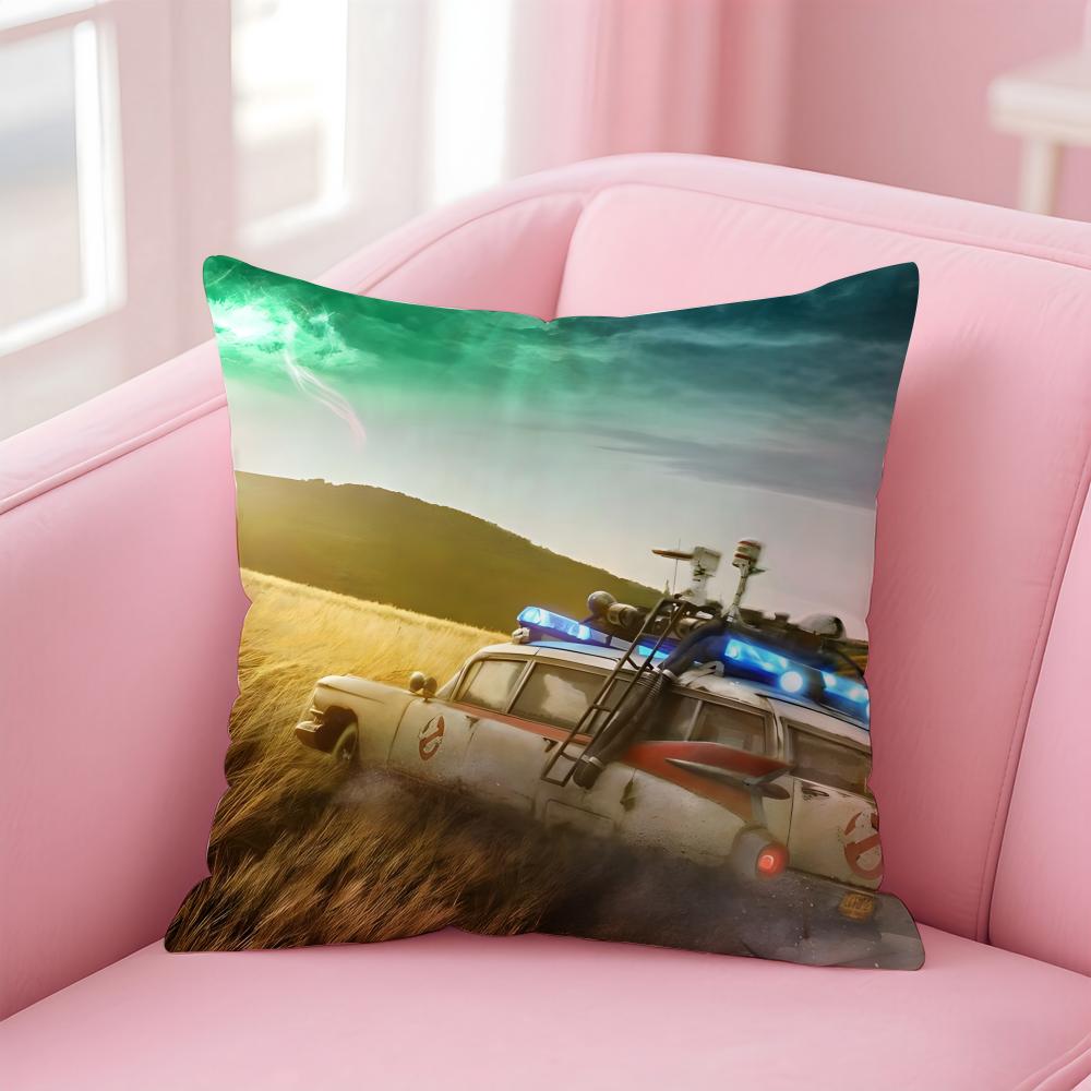 GGhostbusters AAfterlife Cartoon Cushion Cover Pillow Case Soft Friendly Fabric Concealed Zipper