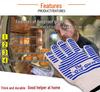 Aramid High-Temperature Resistant Non-Slip Silicone Oven and Barbecue Gloves