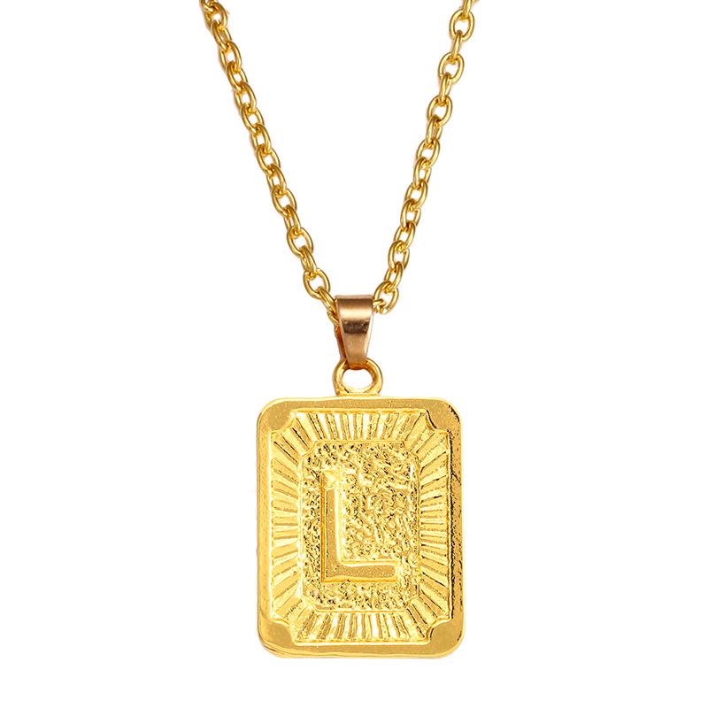 Buy Initial Letter Pendant Necklace 