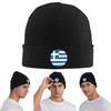 Griechenland Griechische Flagge Warme Strickmütze Winter Strickmütze Mütze Beanie Hip Hop Caps für Unisex