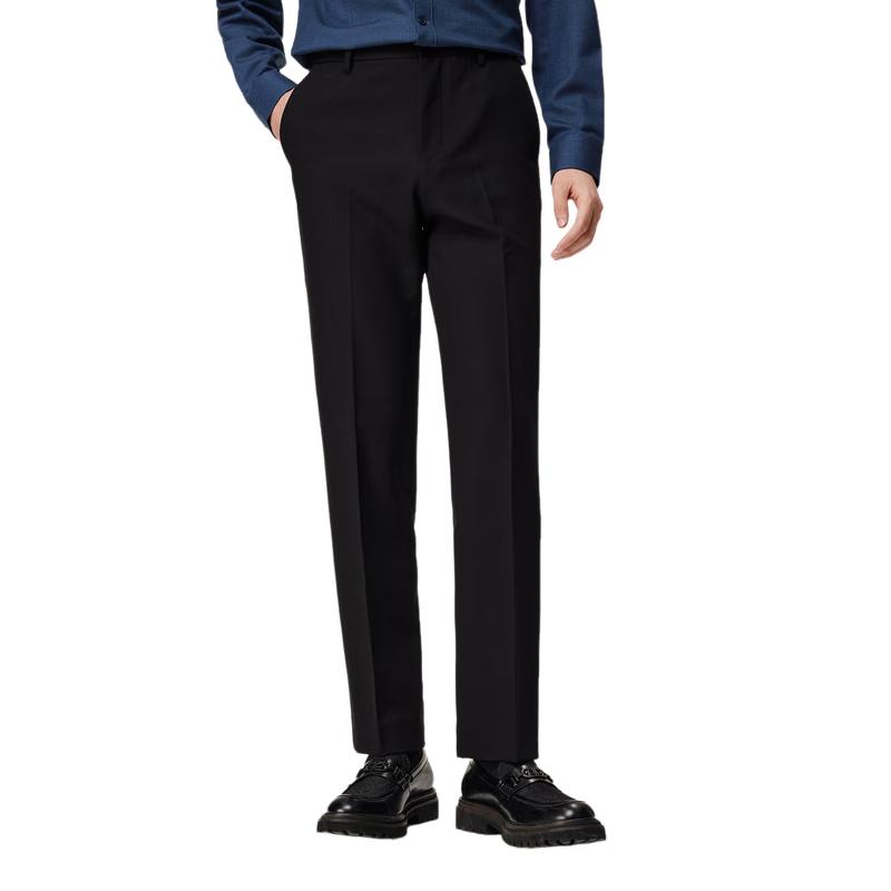 JOEONE Men's Easy-Care Straight-Leg Dress Pants