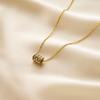 Hot-selling Classic Ins Niche Versatile Non-fading 18k Gold Titanium Steel Love Bow Collarbone Chain Necklace