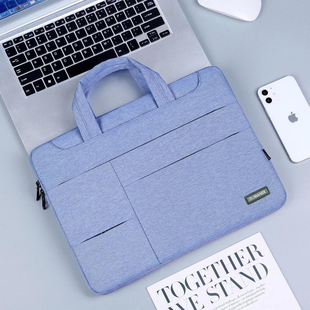 Husă și Geantă pentru Laptop Rezistente la Șocuri, Potrivite pentru 14-15 Inch, Pânză Oxford, Logo Personalizabil