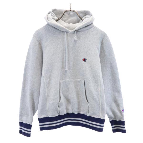 

Champion Mono Blue Replica Logo embroidery Long sleeve Reverse weave Sweatshirts Men s Used